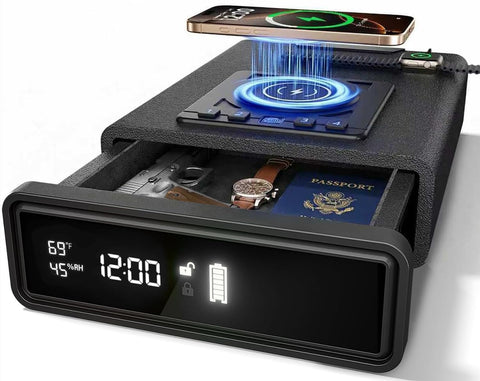 Vomlor Smart Biometric Safe front view with quick, secure access to valuables.
