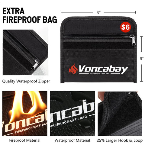 Voncabay safe with door open, displaying interior space and reinforced locking bolts