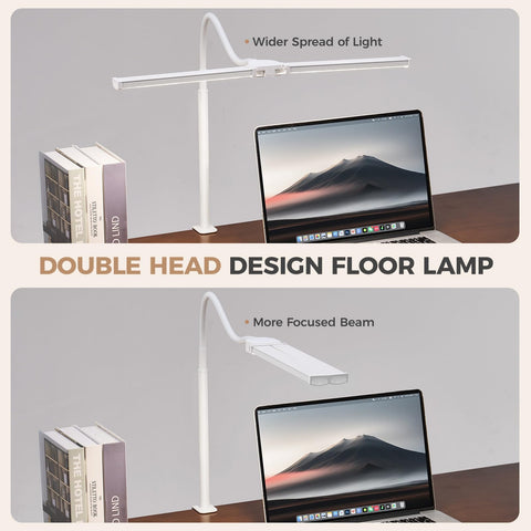 Voncerus LED desk lamp with 360-degree gooseneck for precise lighting
