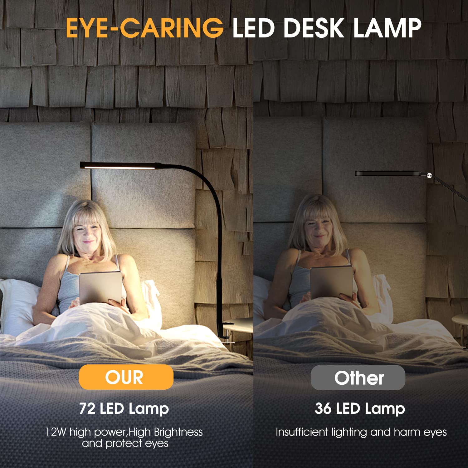 Voncerus memory-function lamp restores previous settings for quick re-use.
