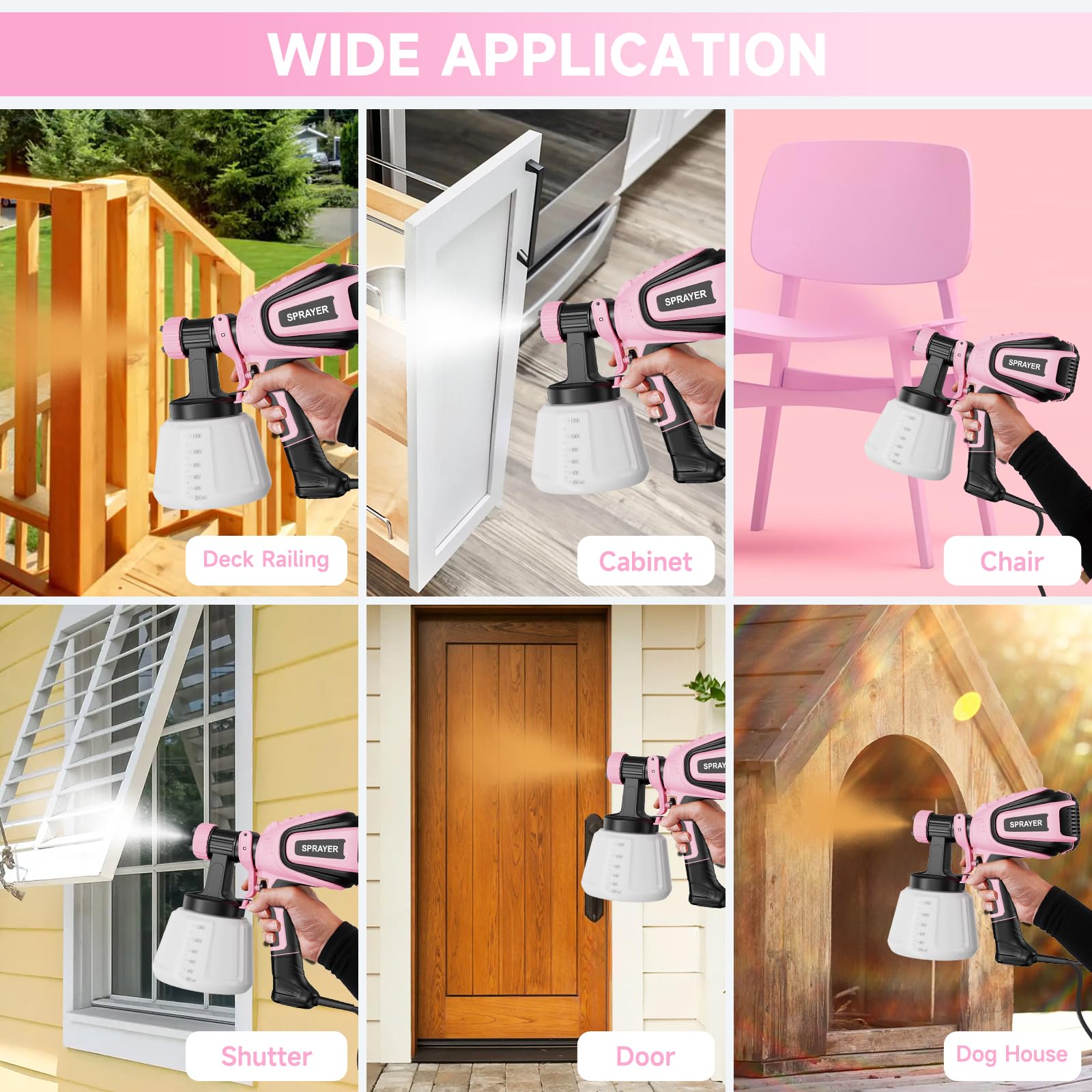 VONFORN VF803 pink accessories pack supports easy setup and maintenance.