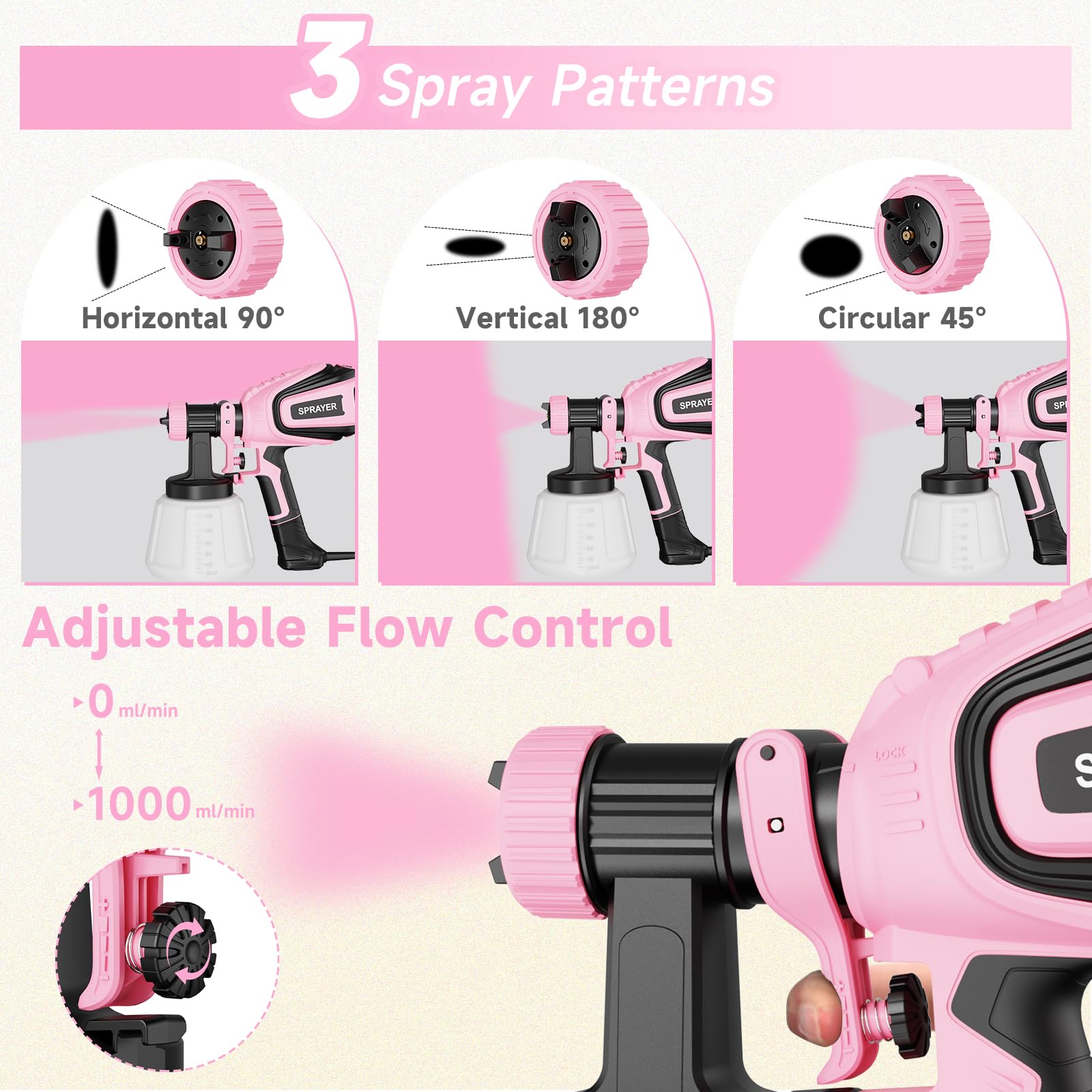 VONFORN VF803 pink cleaning needle eases nozzle maintenance.