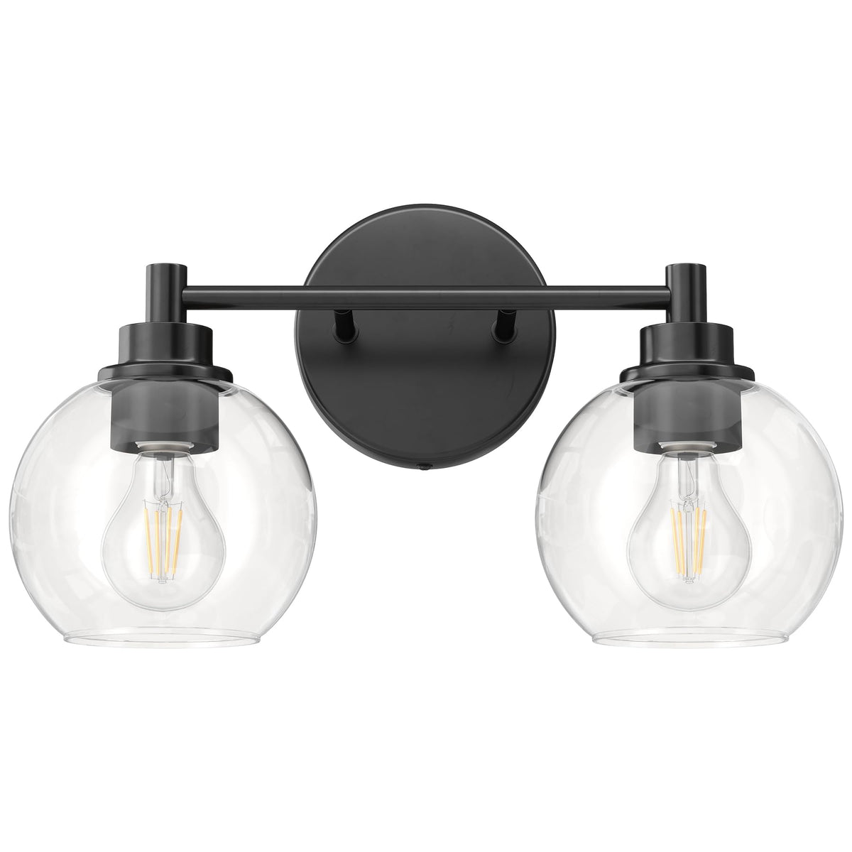 VONLUCE bathroom light with globe shades for warm vanity illumination.