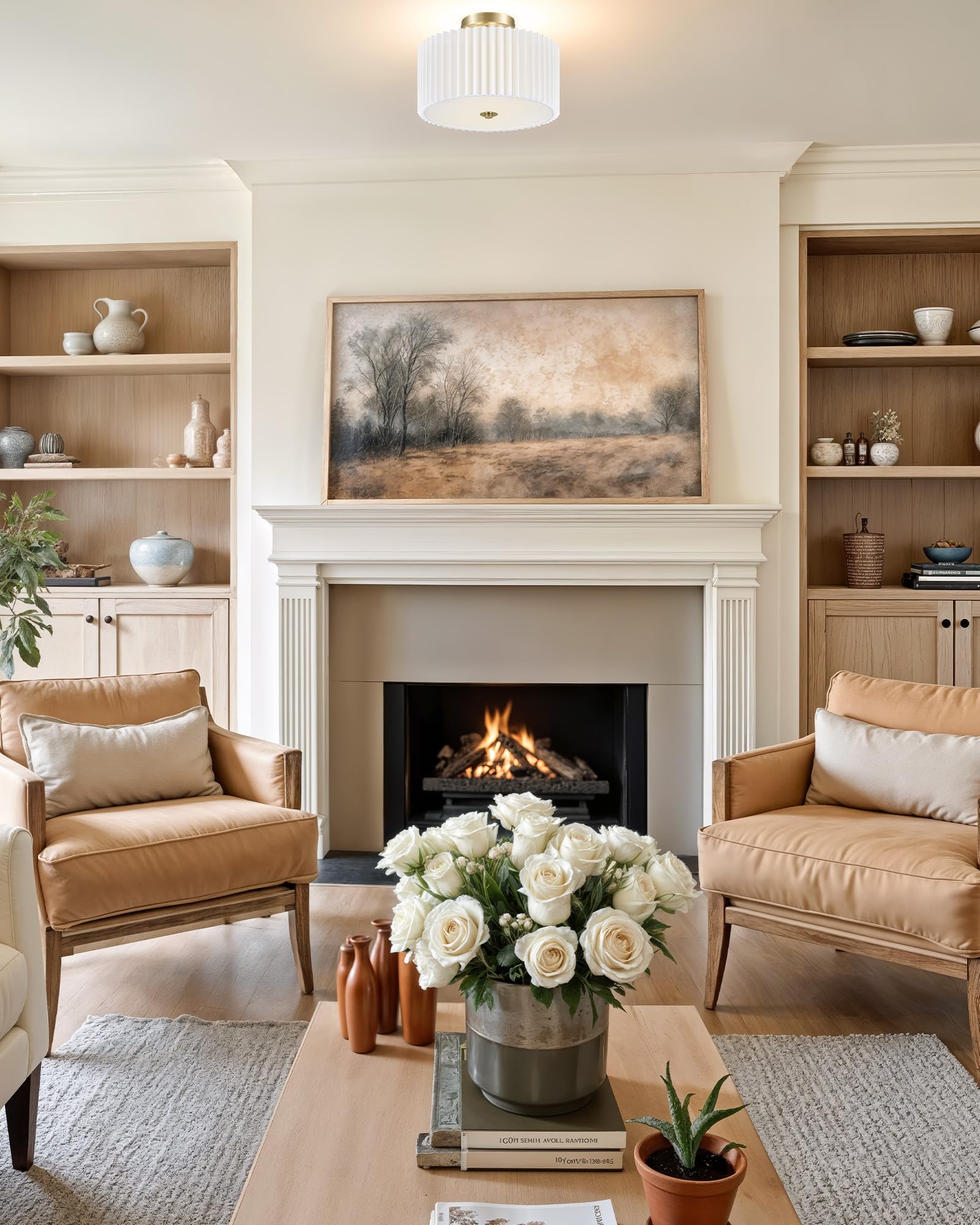 VONLUCE dining room lighting creates an inviting ambient glow.