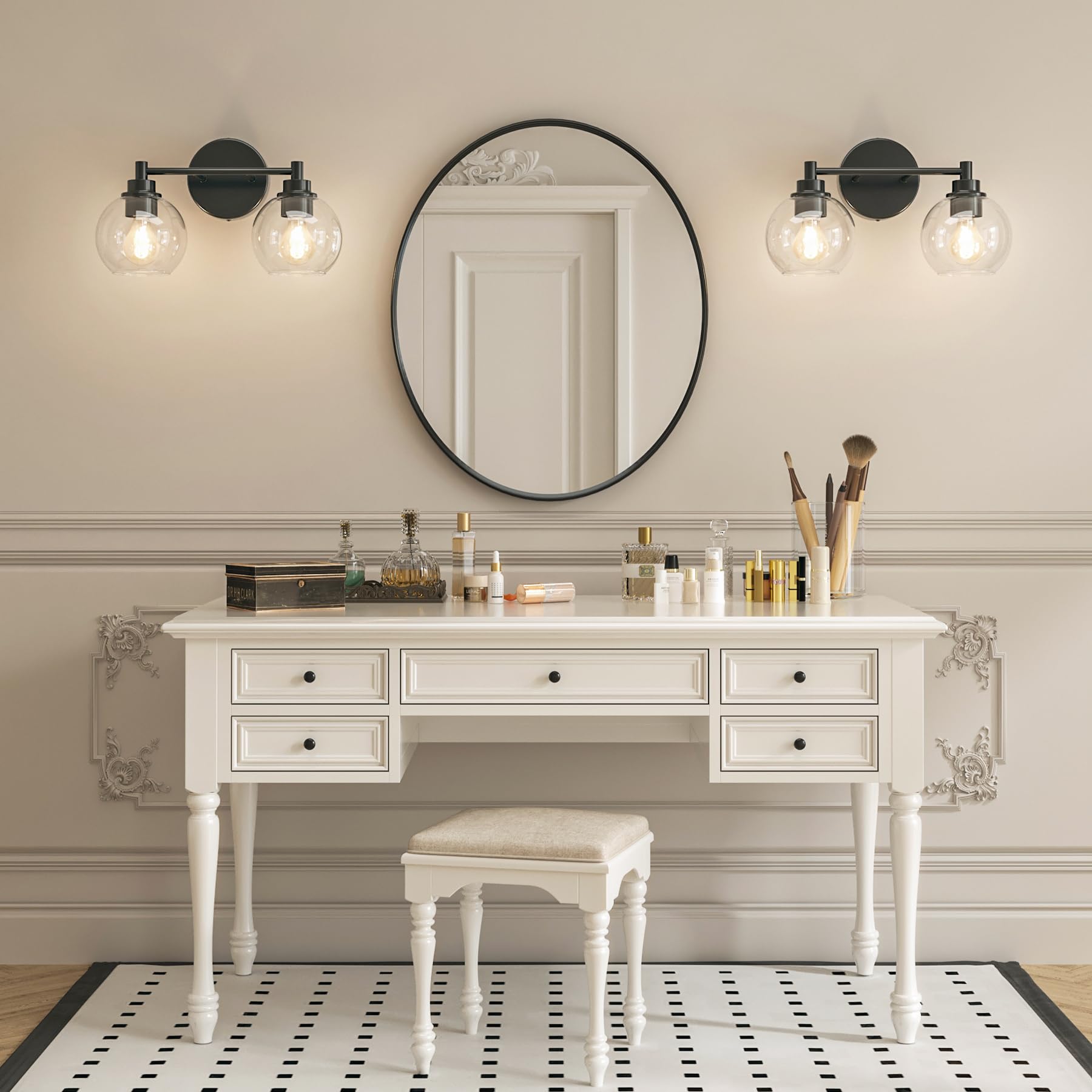 VONLUCE durable metal and glass construction ensures lasting brightness.