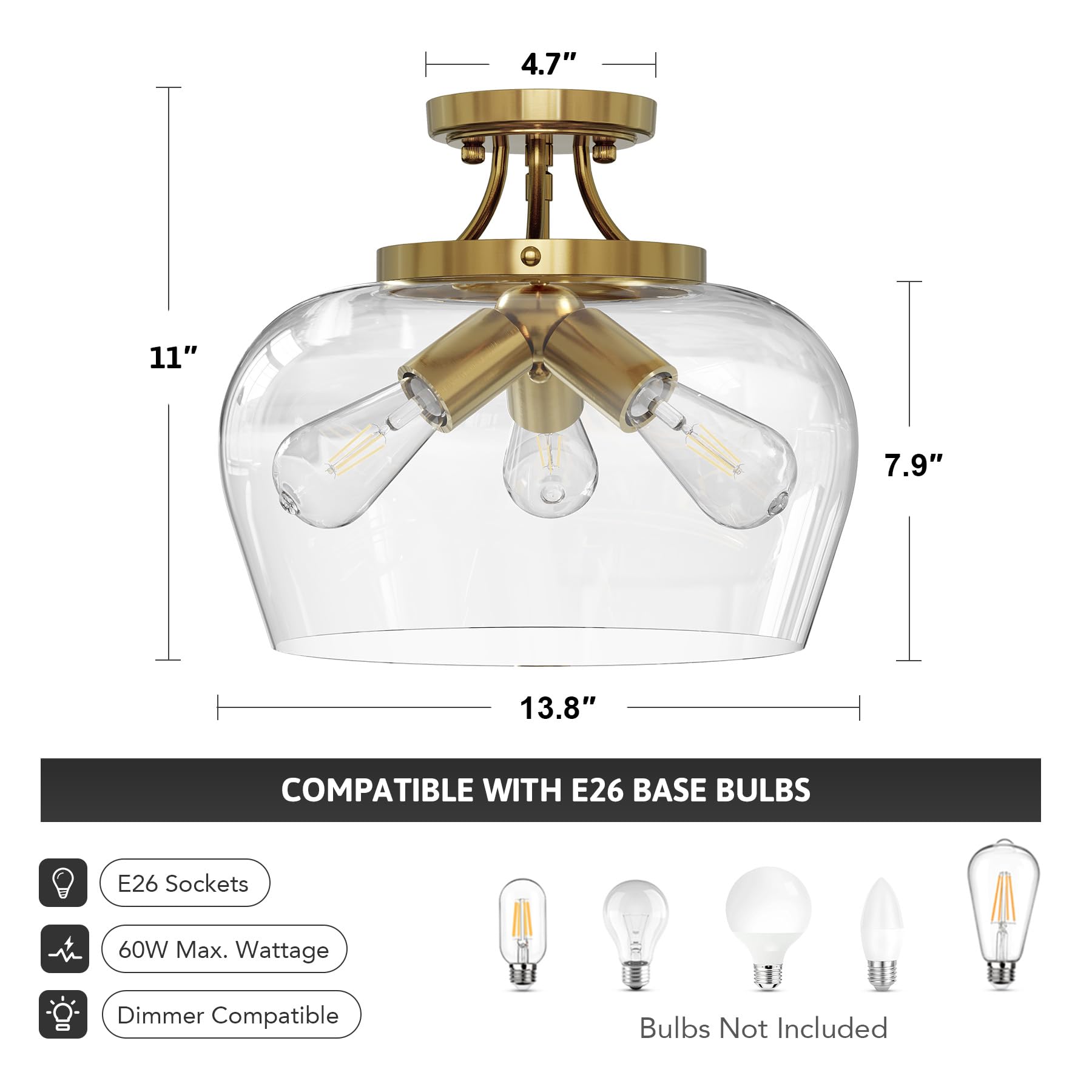 Vonluce includes mounting hardware for quick installation