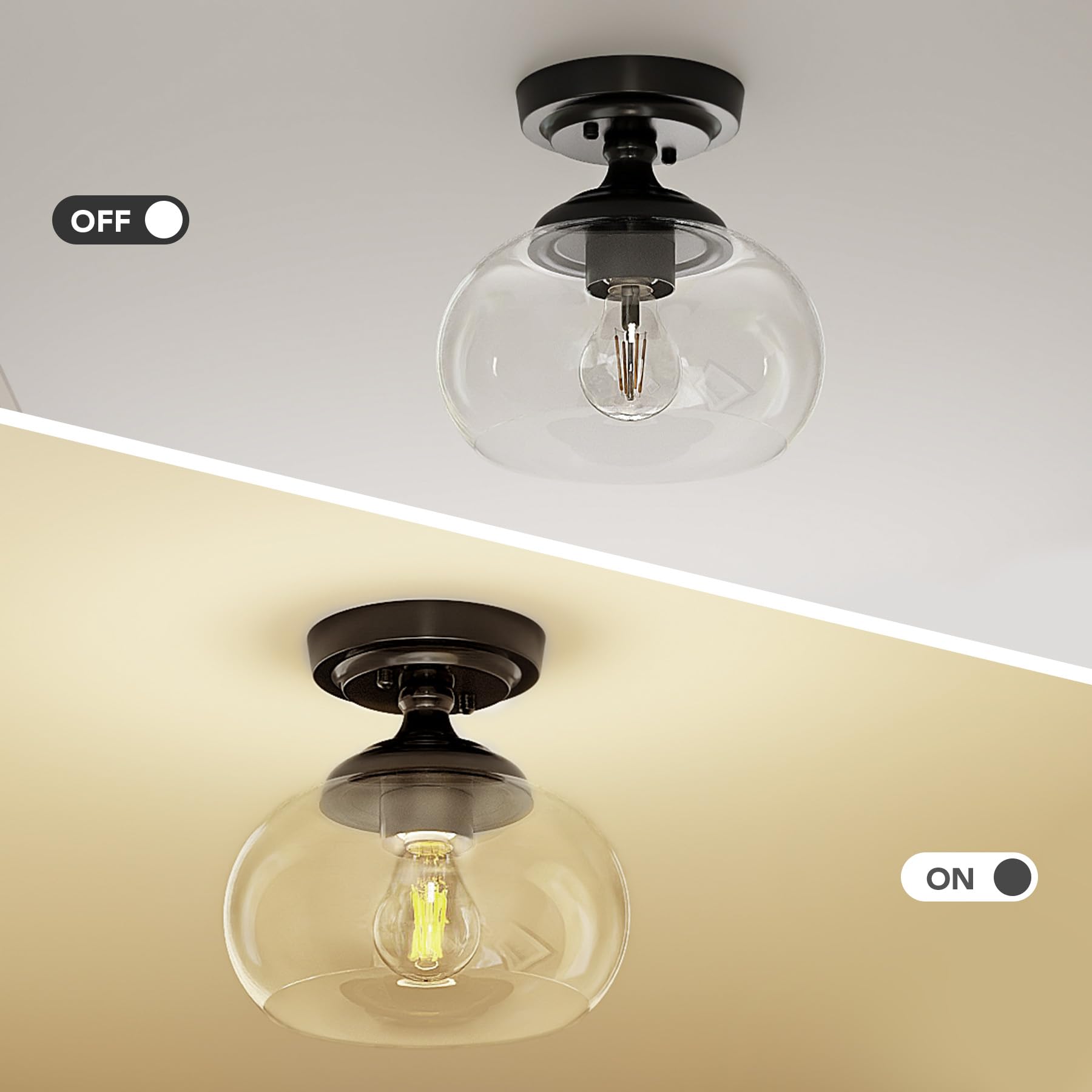 Vonluce install kit for quick setup on flat or sloped ceilings.
