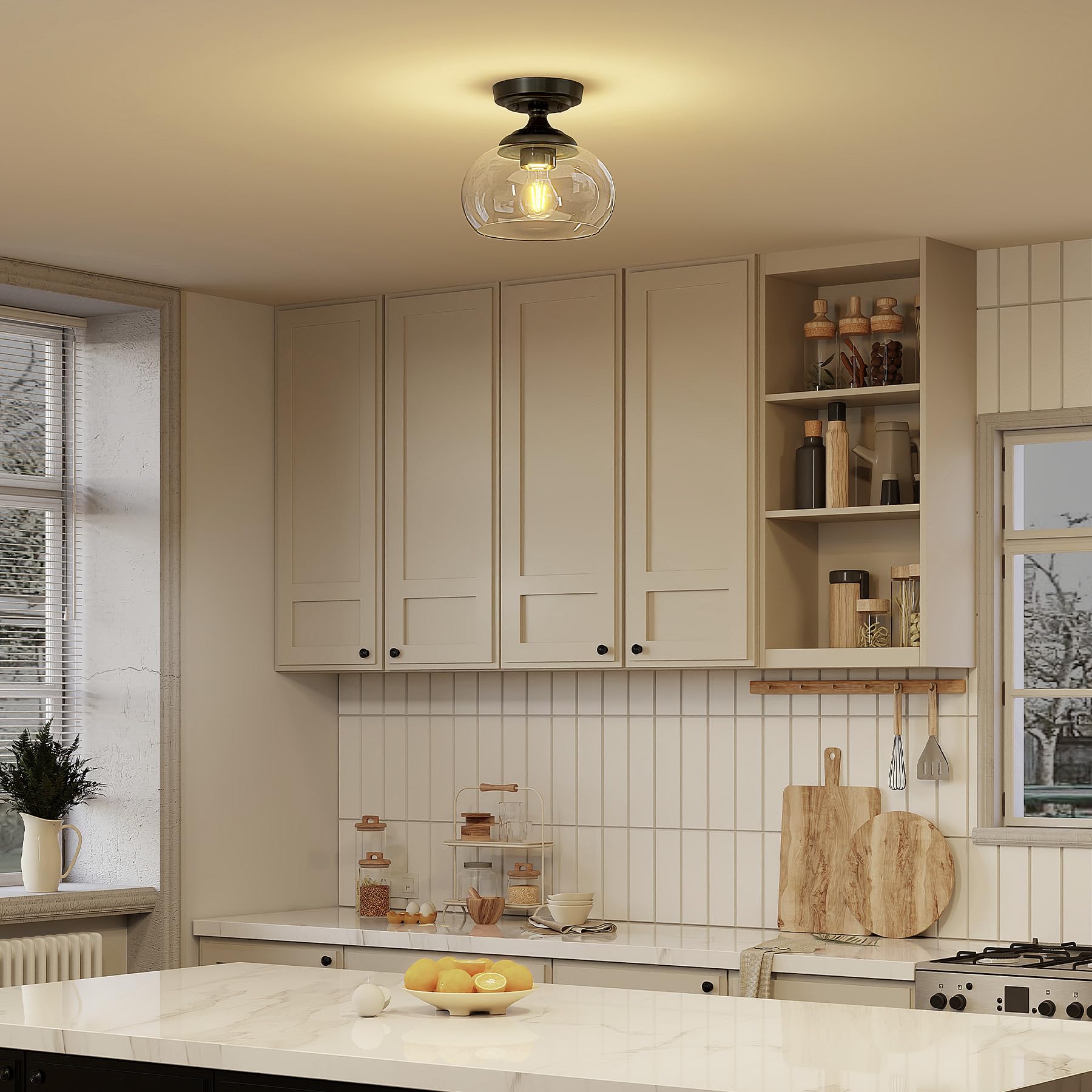 Vonluce sturdy metal and glass construction for lasting brightness.
