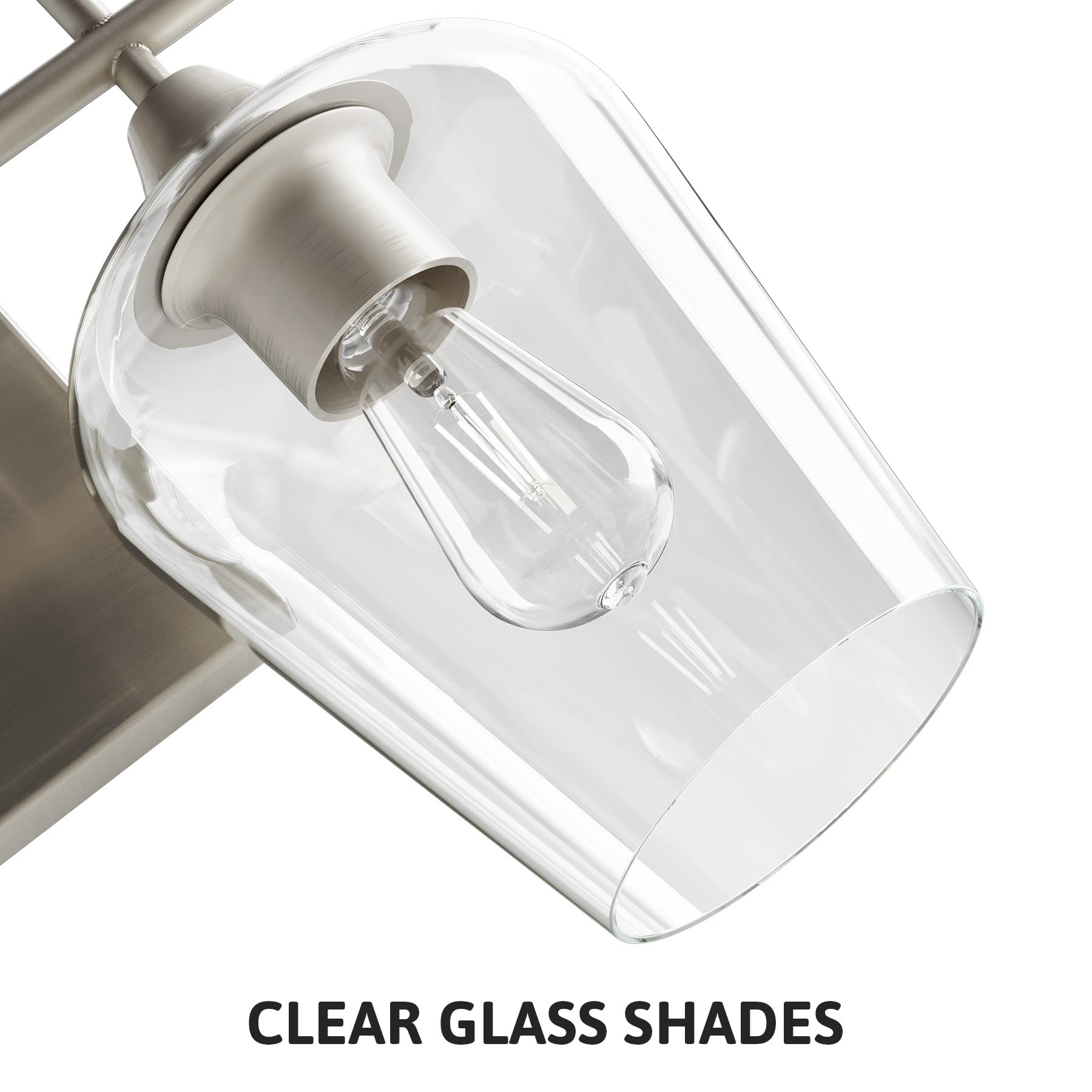 VONLUCE 2-light design suits bathrooms, hallways, and bedrooms with a timeless vibe.