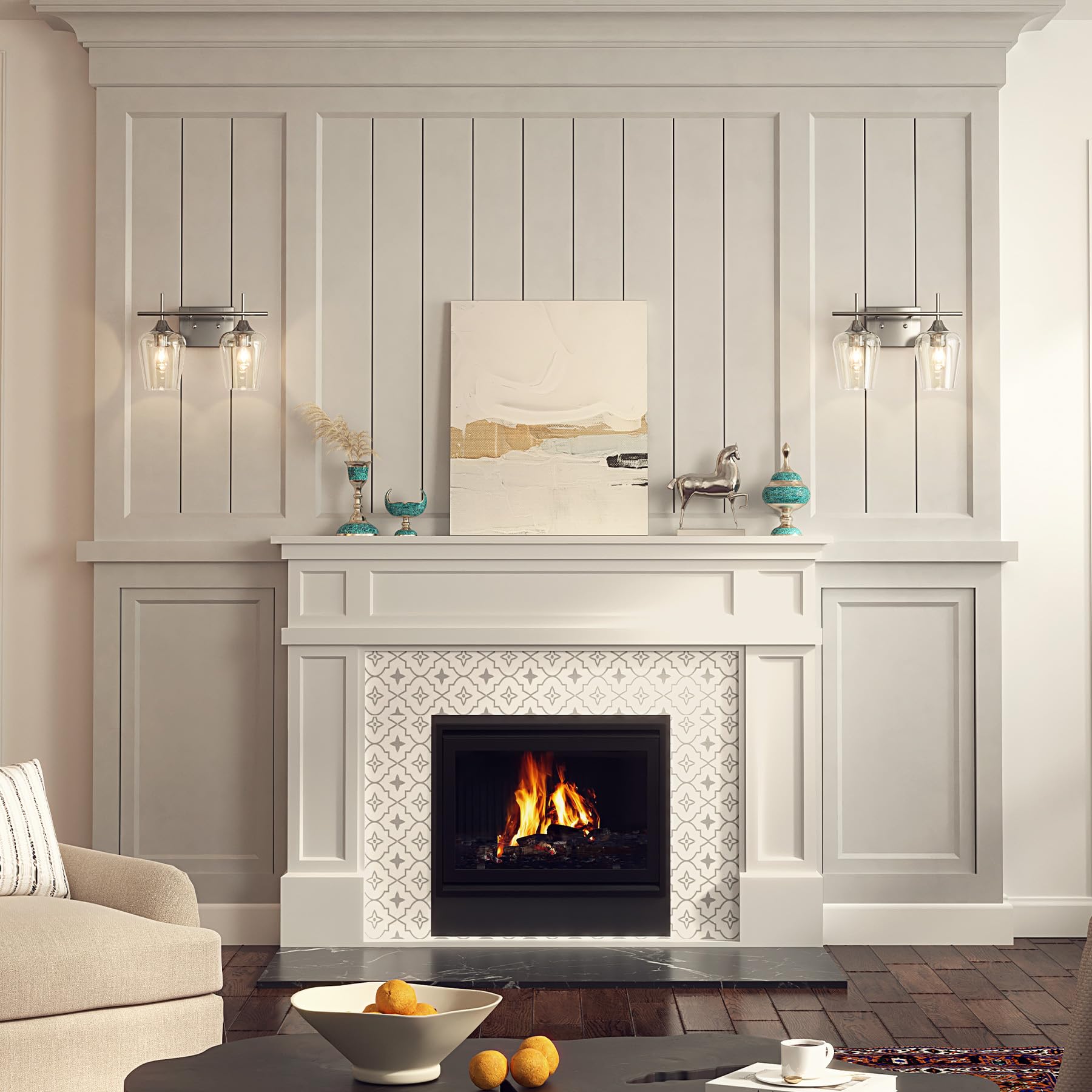 VONLUCE vanity light brings soft balanced glow for morning routines and evenings.
