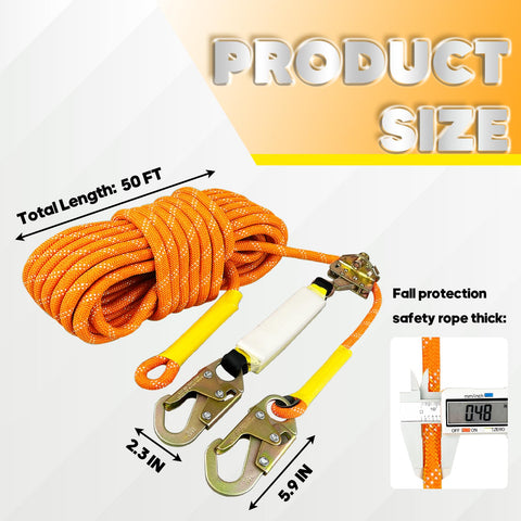 VONLX vertical rope assembly showing layered construction and durability