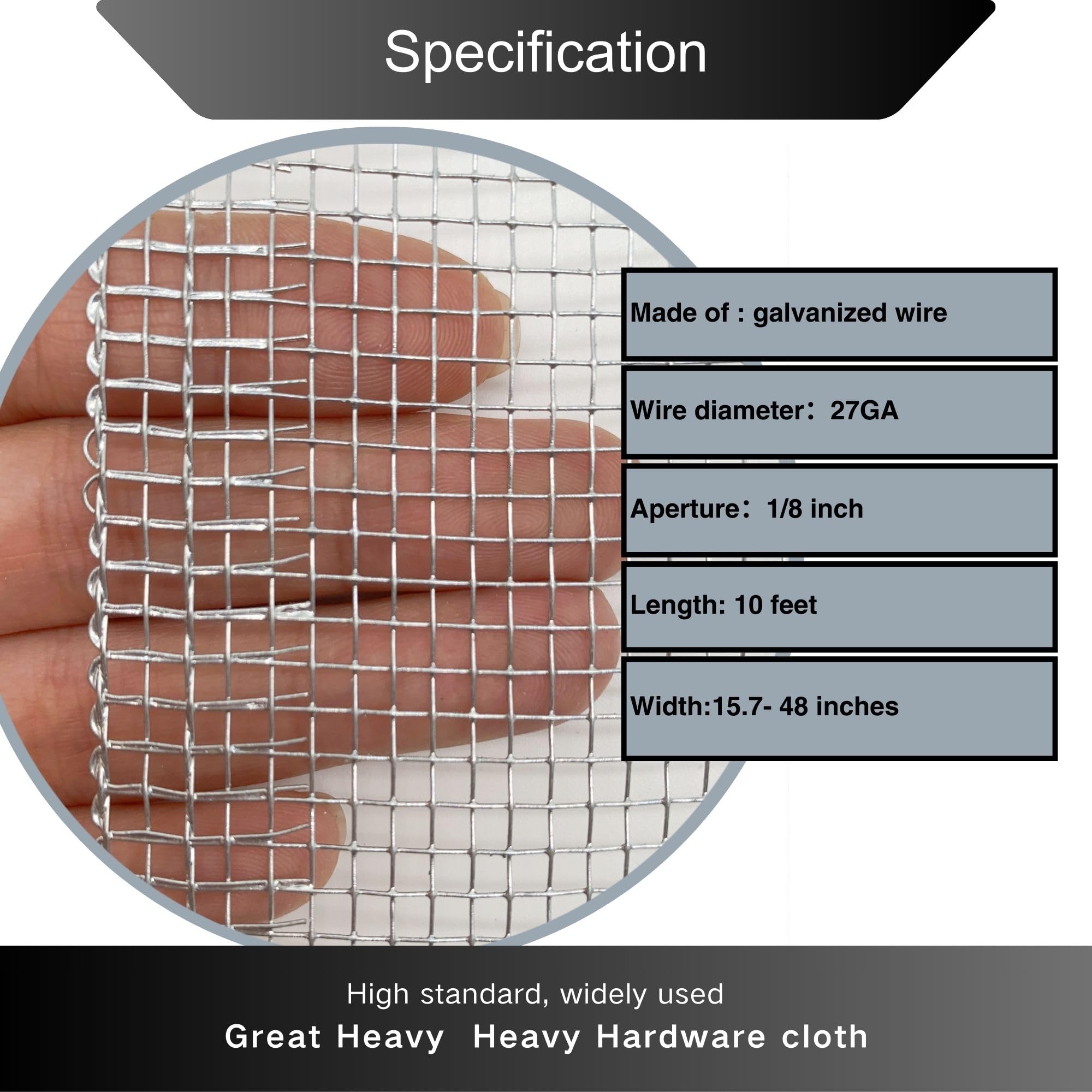 Vonoso garden protection mesh, 16x10 inches, durable outdoors.