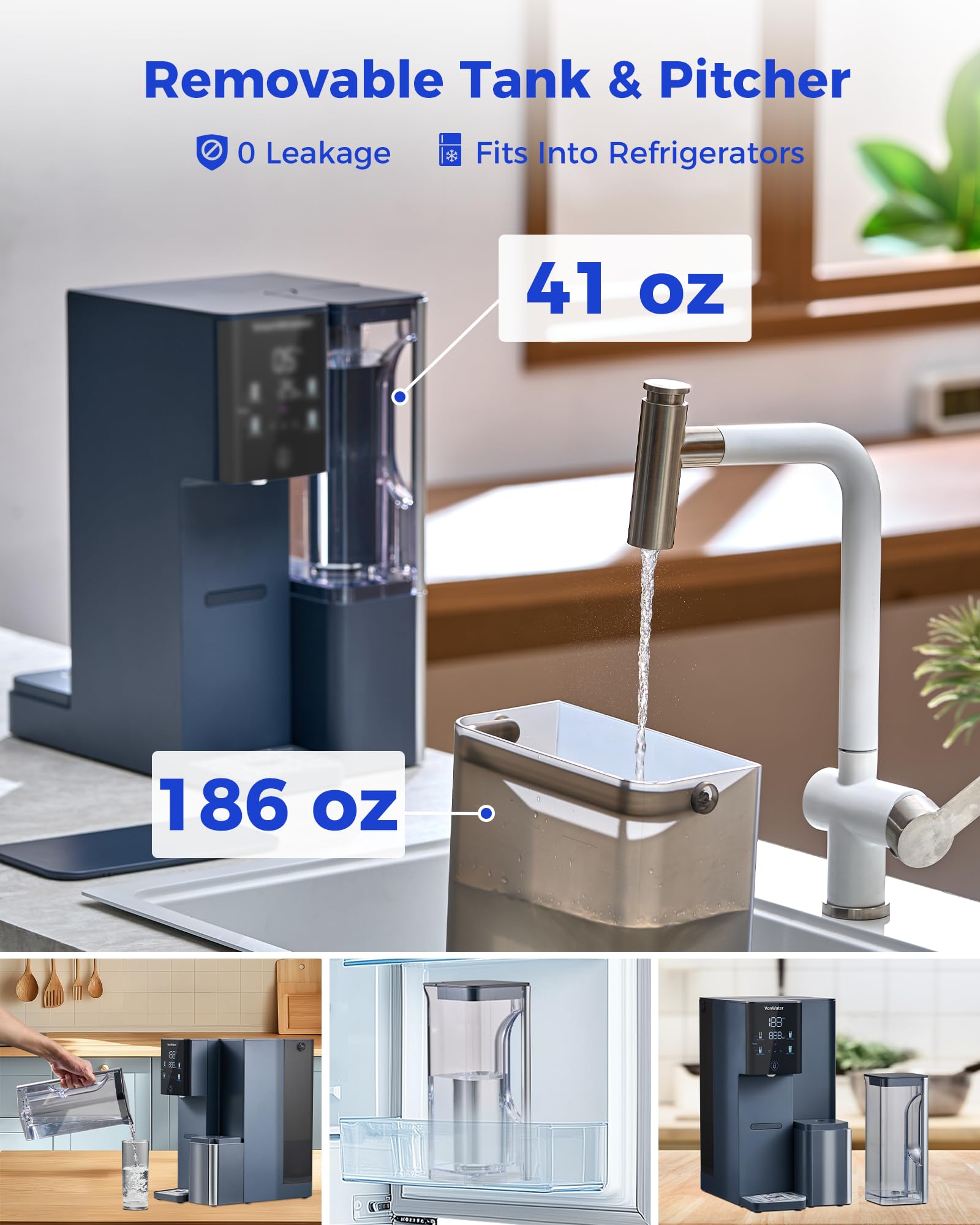 VonWater CT910 compact countertop design suitable for kitchen or office