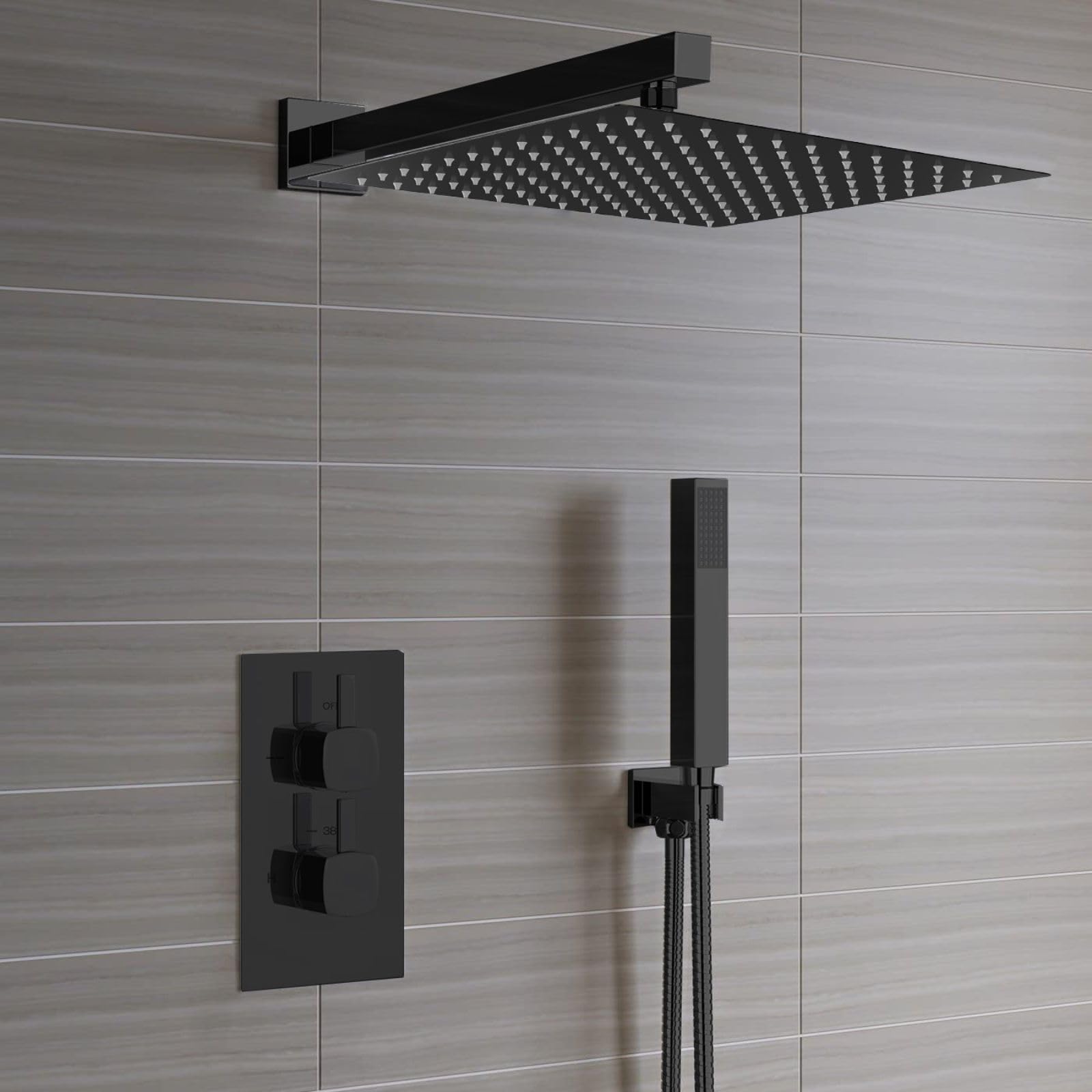 Voolan adjustable-angle shower head with swivel ball for precise direction