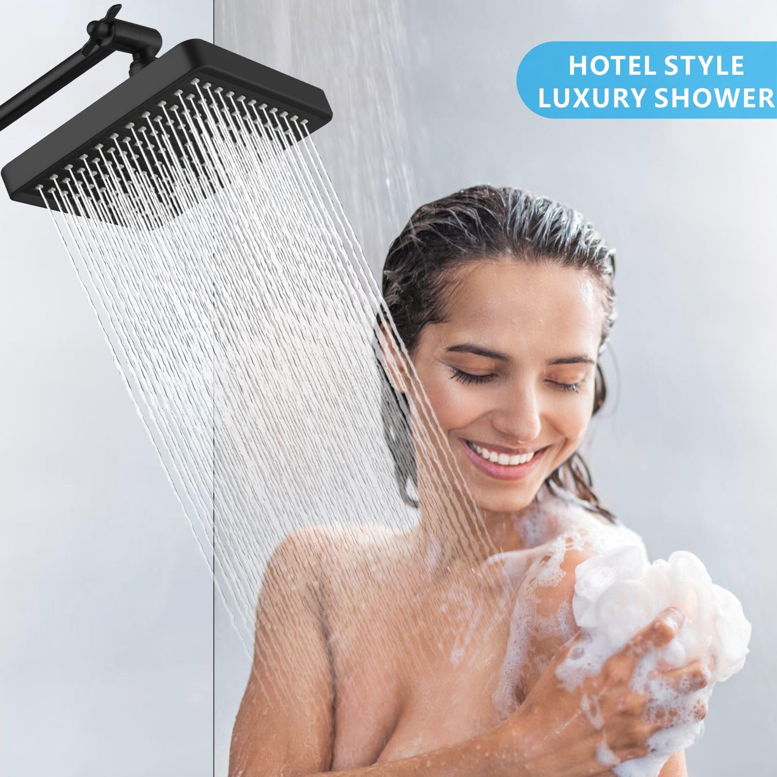 Voolan compact design upgrades any shower area with spa-like feel.
