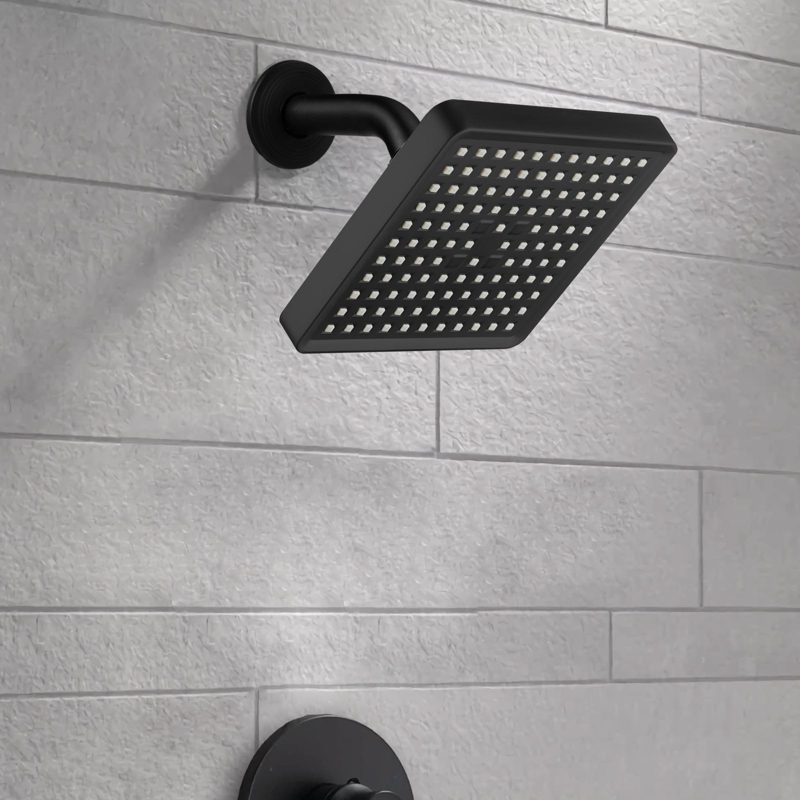 Voolan premium matte black finish highlights modern bathroom style.
