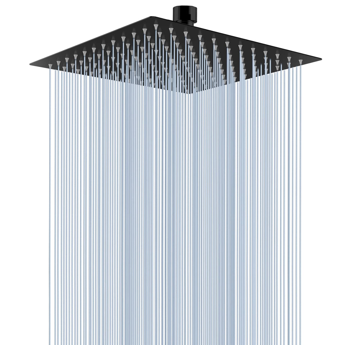Voolan rain shower head with 304 stainless steel finish for durable performance.