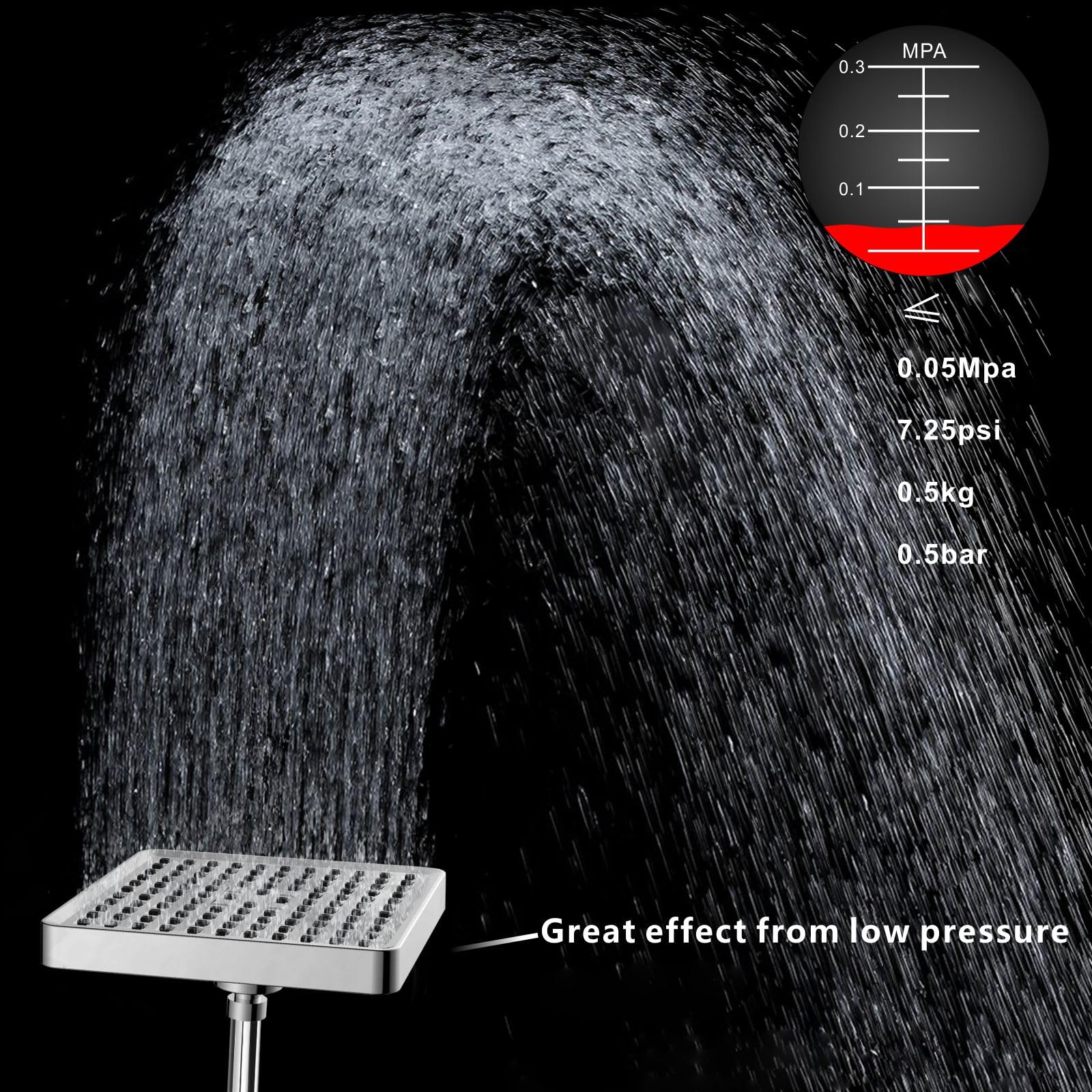 Voolan shower head boosts water pressure for a refreshing shower
