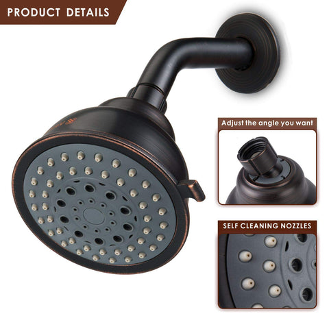Voolan self-cleaning nozzles reduce mineral buildup during your shower.