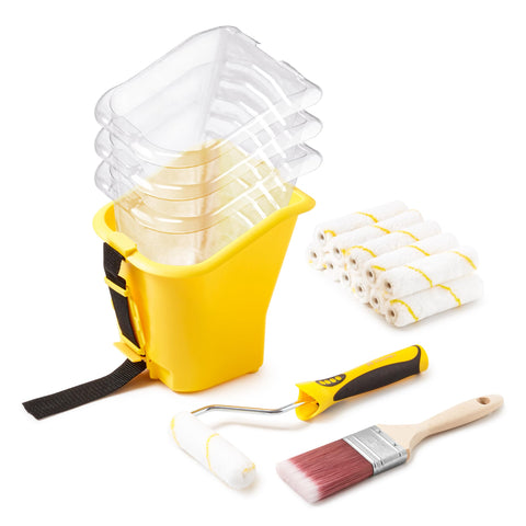 Voomey 18-pcs paint bucket hand held kit for quick small jobs
