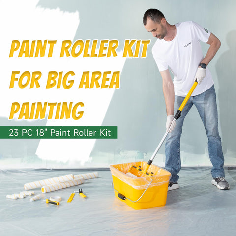 Voomey 18 inch microfiber roller cover delivers smooth, uniform application.