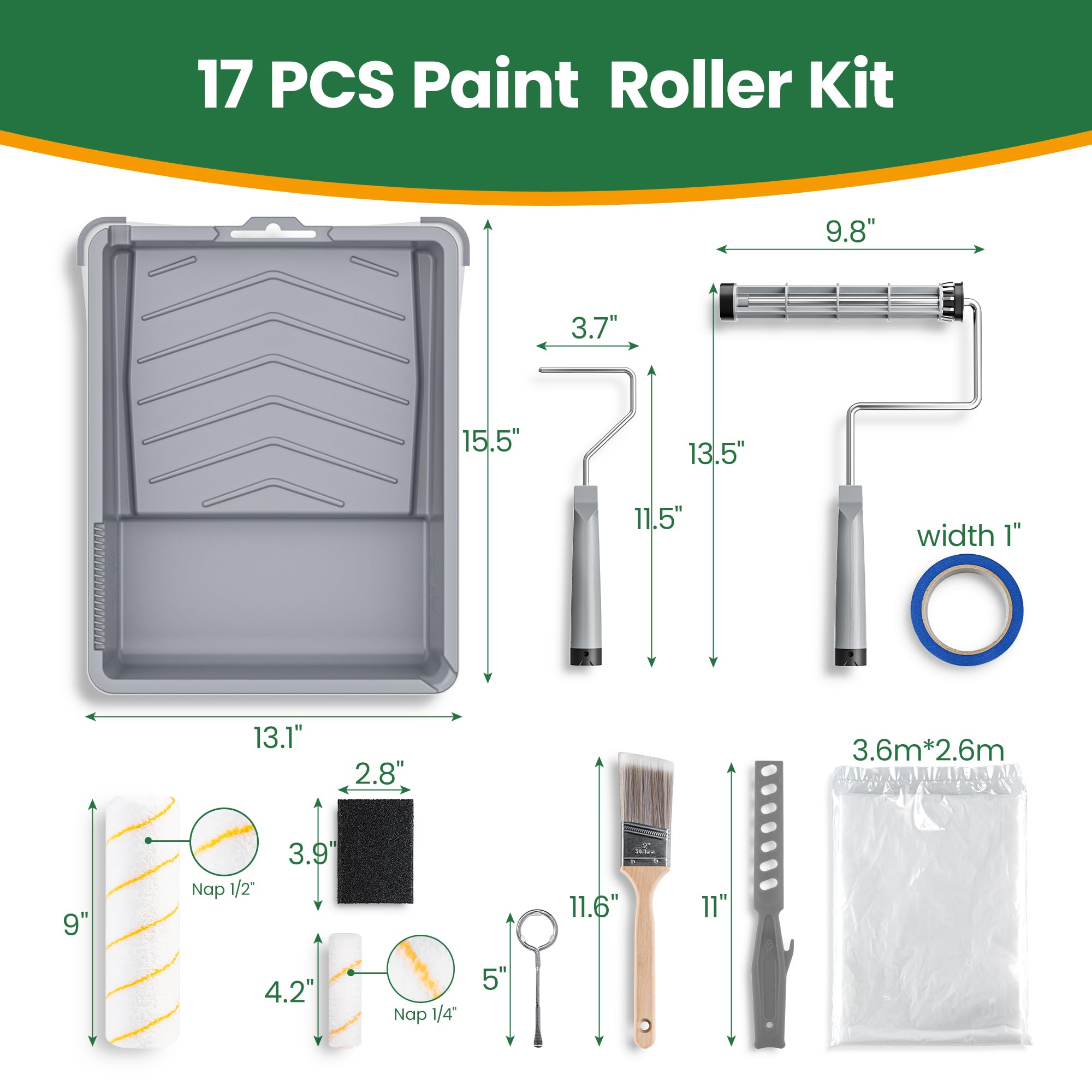 Voomey paint kit with accessories makes home projects efficient and tidy