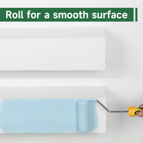 Voomey foam roller connected to inner tube ensures stable paint pickup