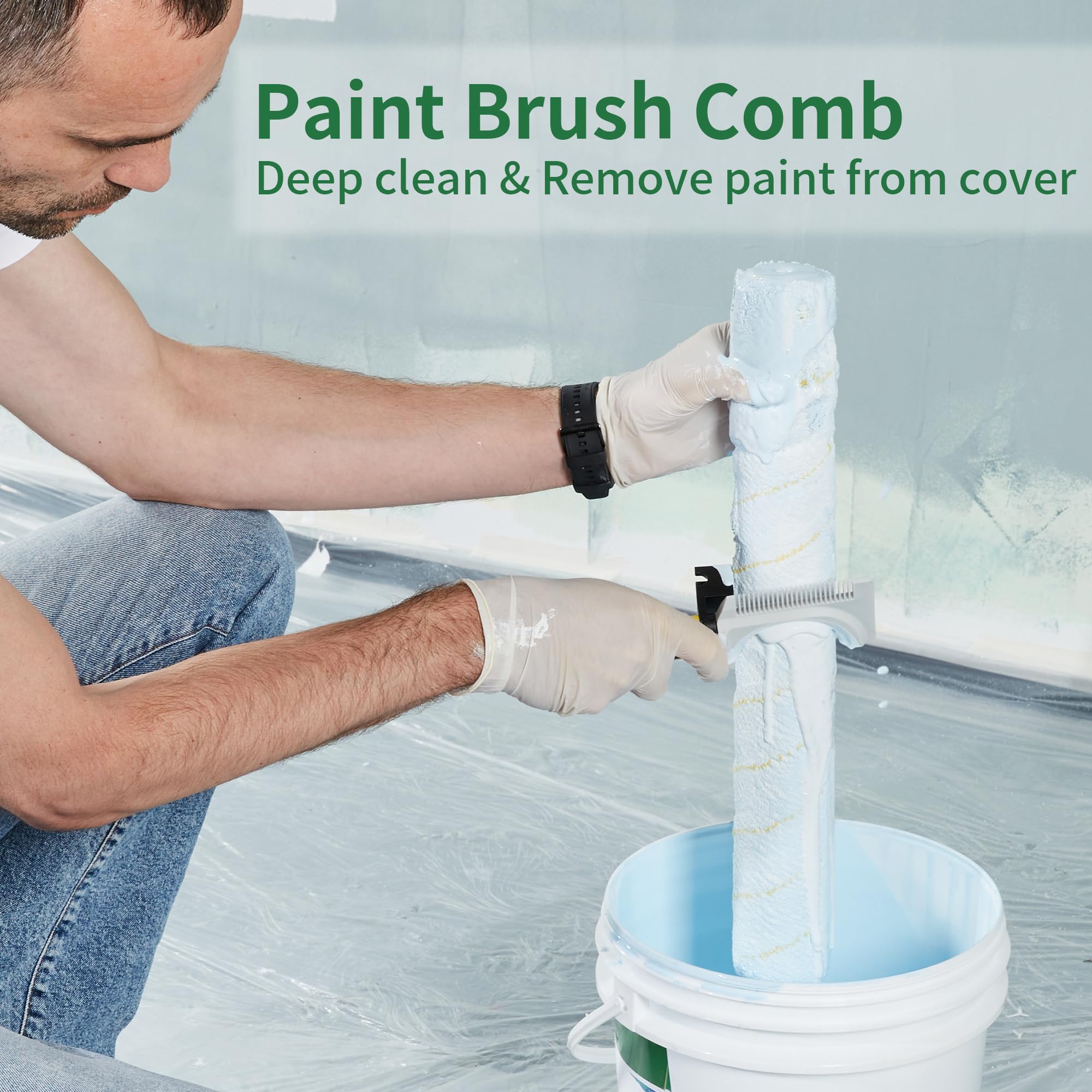 Voomey foldable liner keeps bucket clean for quick cleanup.