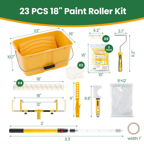 Voomey large capacity paint bucket ready for big rooms and agile movement.
