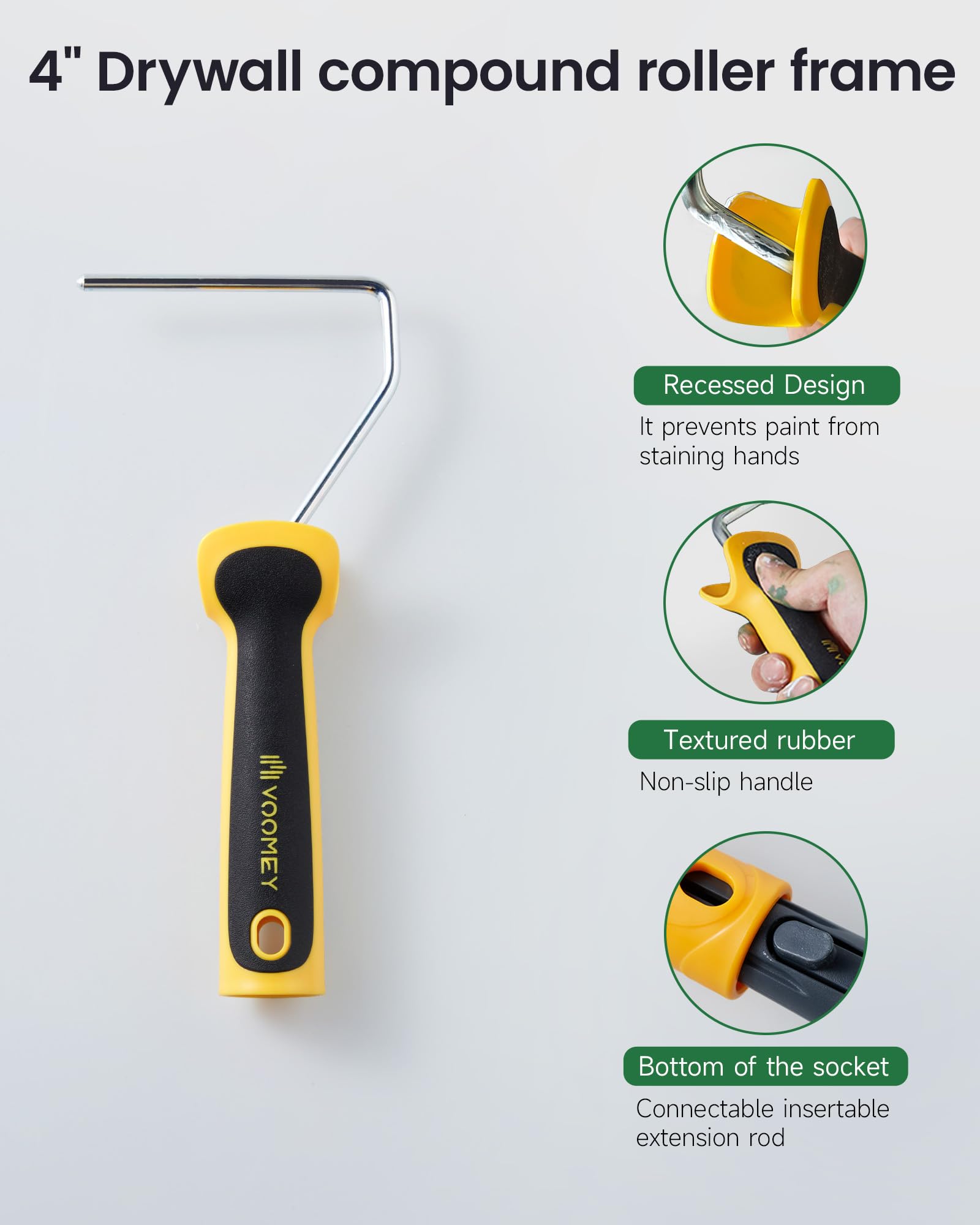 Voomey nylon bristles release compounds evenly for textured surfaces