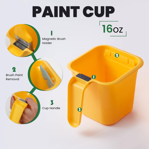 Voomey 4-inch paint cup ready for precise finishing touch-ups