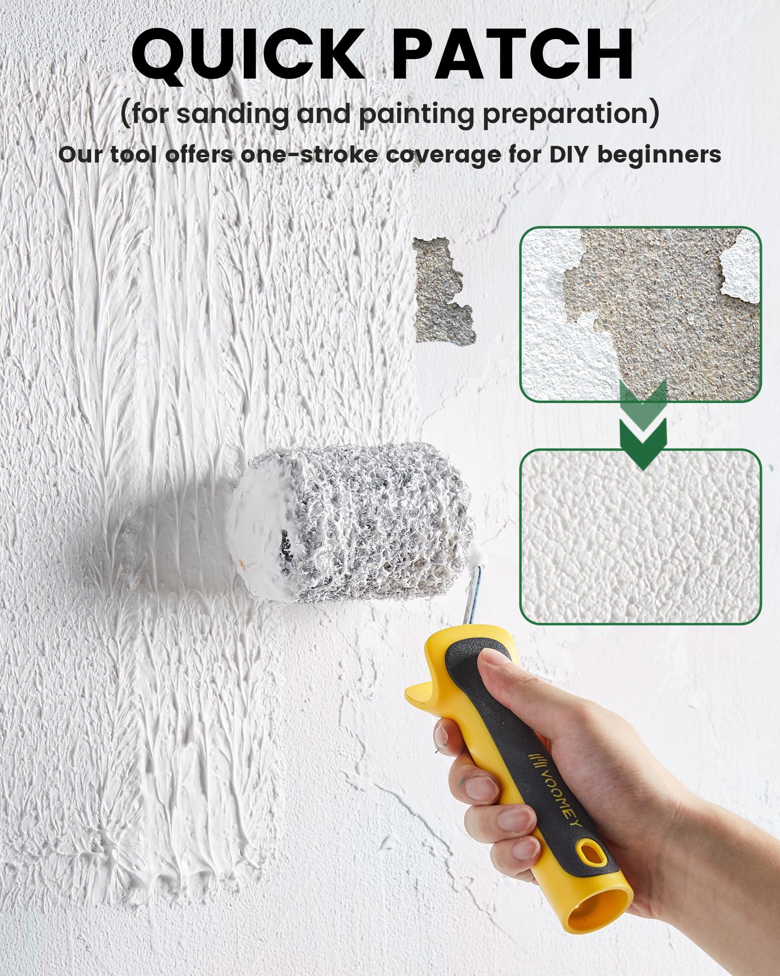 Voomey paint frame with steel core for secure grip during use