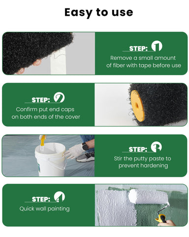 Voomey 9-inch roller covers large areas quickly with minimal effort.