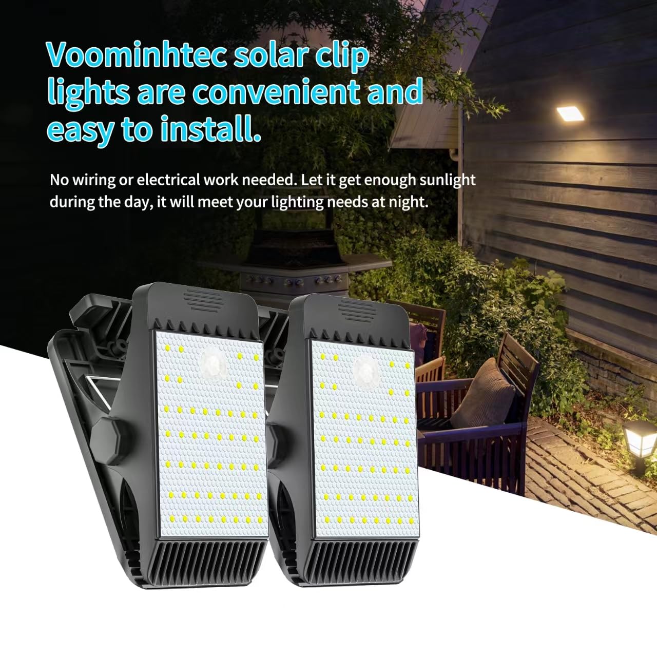 Voominhtec IP65 durable solar light ready for harsh weather