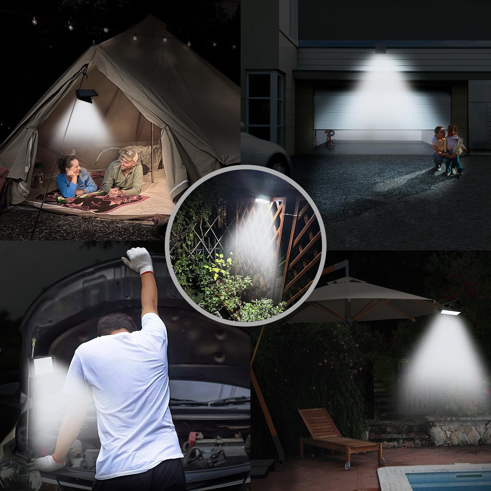 Voominhtec solar light wall mount with screws for stability