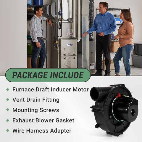 VORGENS 1014338 exhaust blower with wiring harness ready for installation.