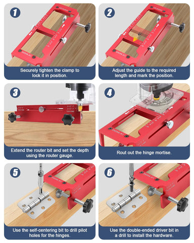 Vorhixa hole saw kit providing clean cutouts for hardware.