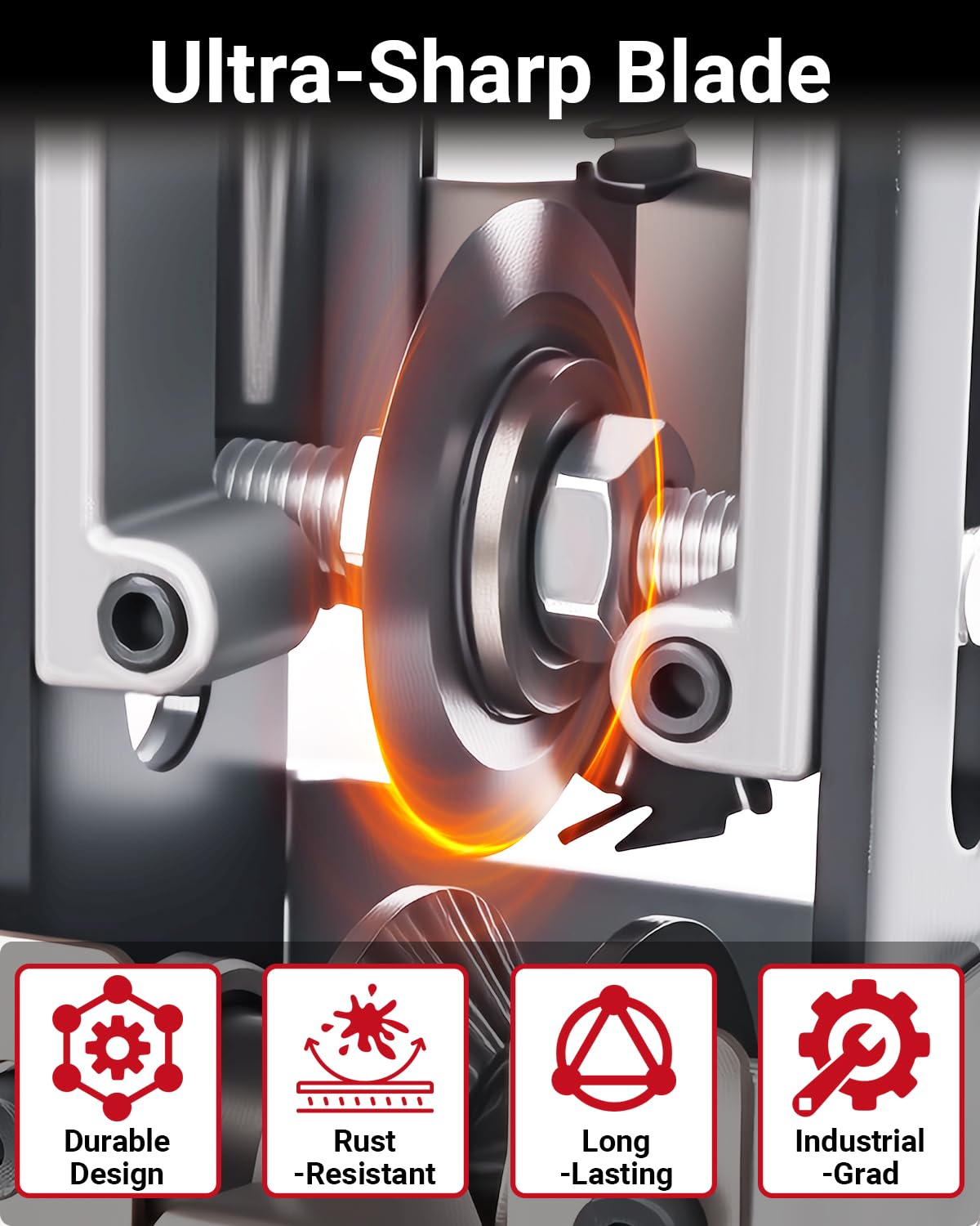 V-groove anti-slip housing guides wires for precise stripping