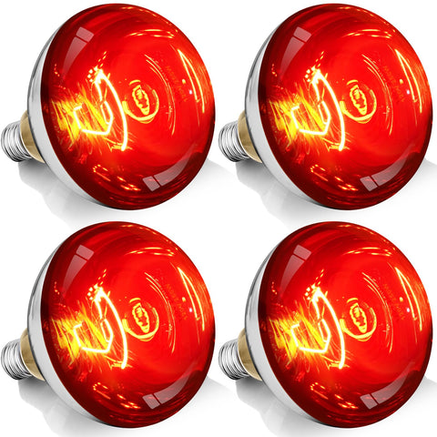 VORIGY 250W R40 red heat lamp bulb delivering steady warmth for small animals