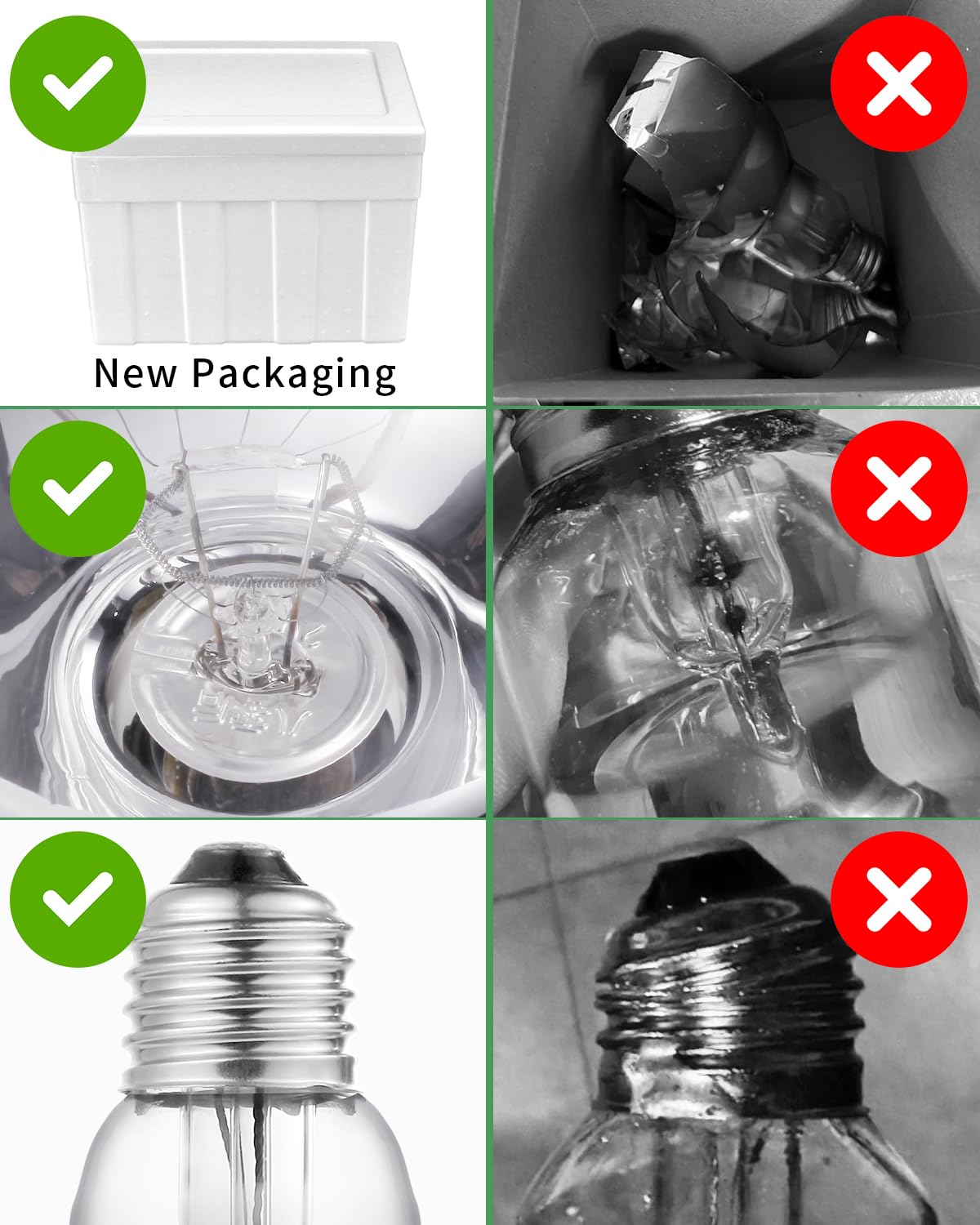 VORIGY E26 base bulb fits most fixtures for quick setup