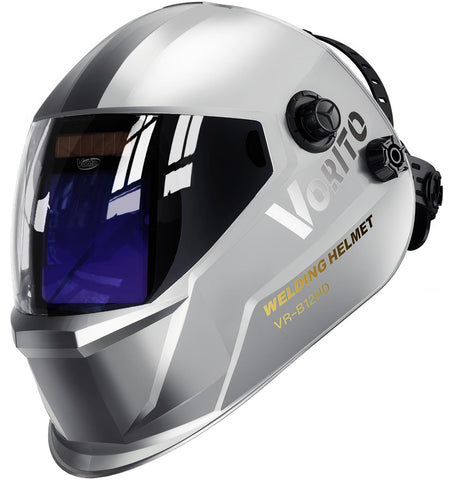 VORITO welding helmet with rapid-response sensors for quick shade transitions.