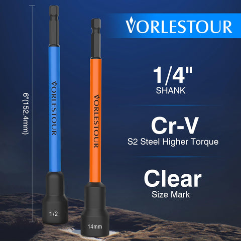 Vorlestour 6-inch length reaches tight spots in cars.