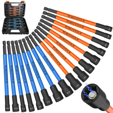 Vorlestour magnetic nut driver set in box for easy transport and storage.