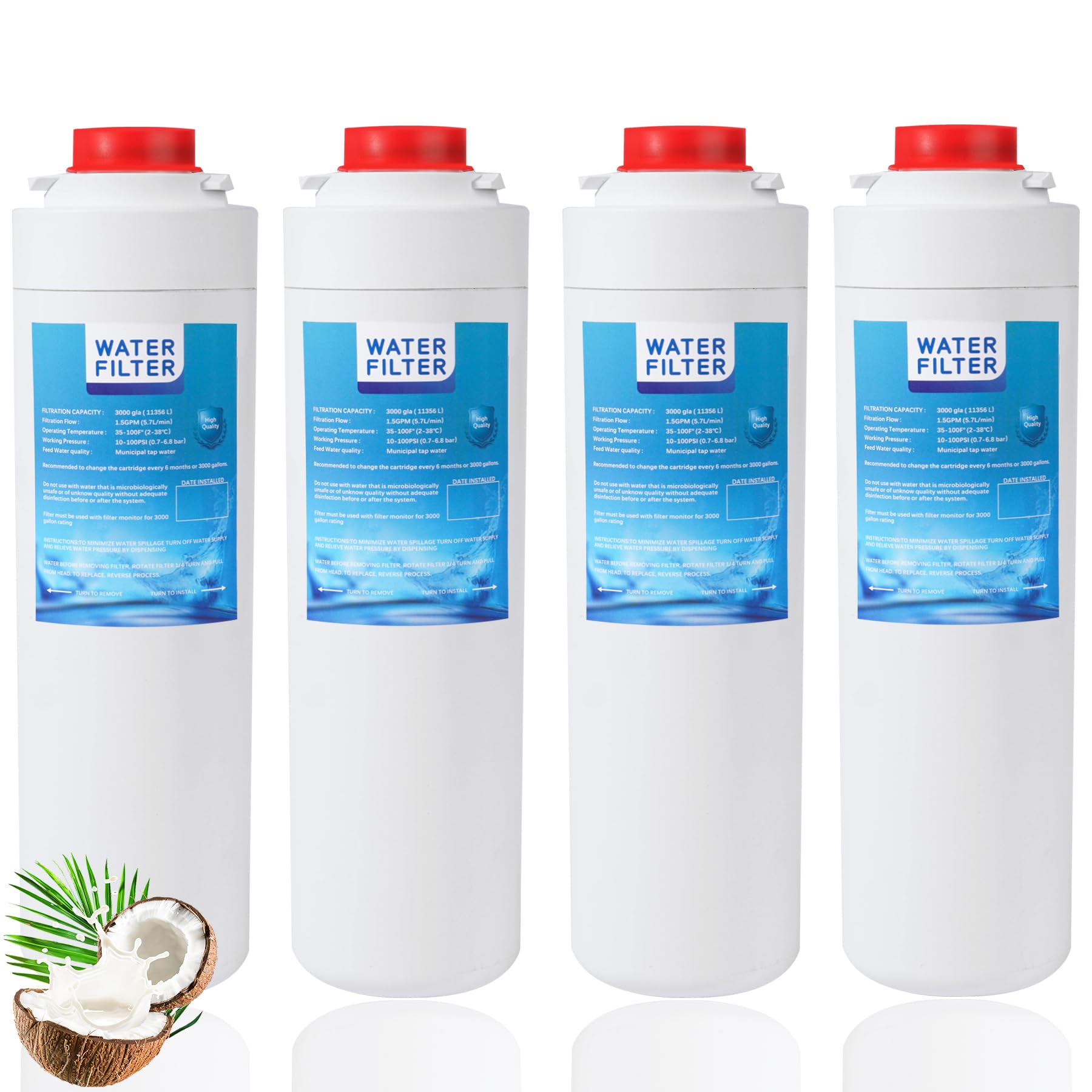 Vorynne 51300 4-pack front view for bottle stations with cleaner-tasting water
