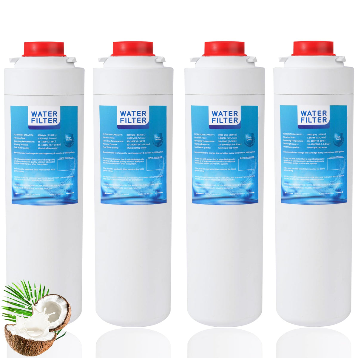 Vorynne 51300 4-pack front view for bottle stations with cleaner-tasting water