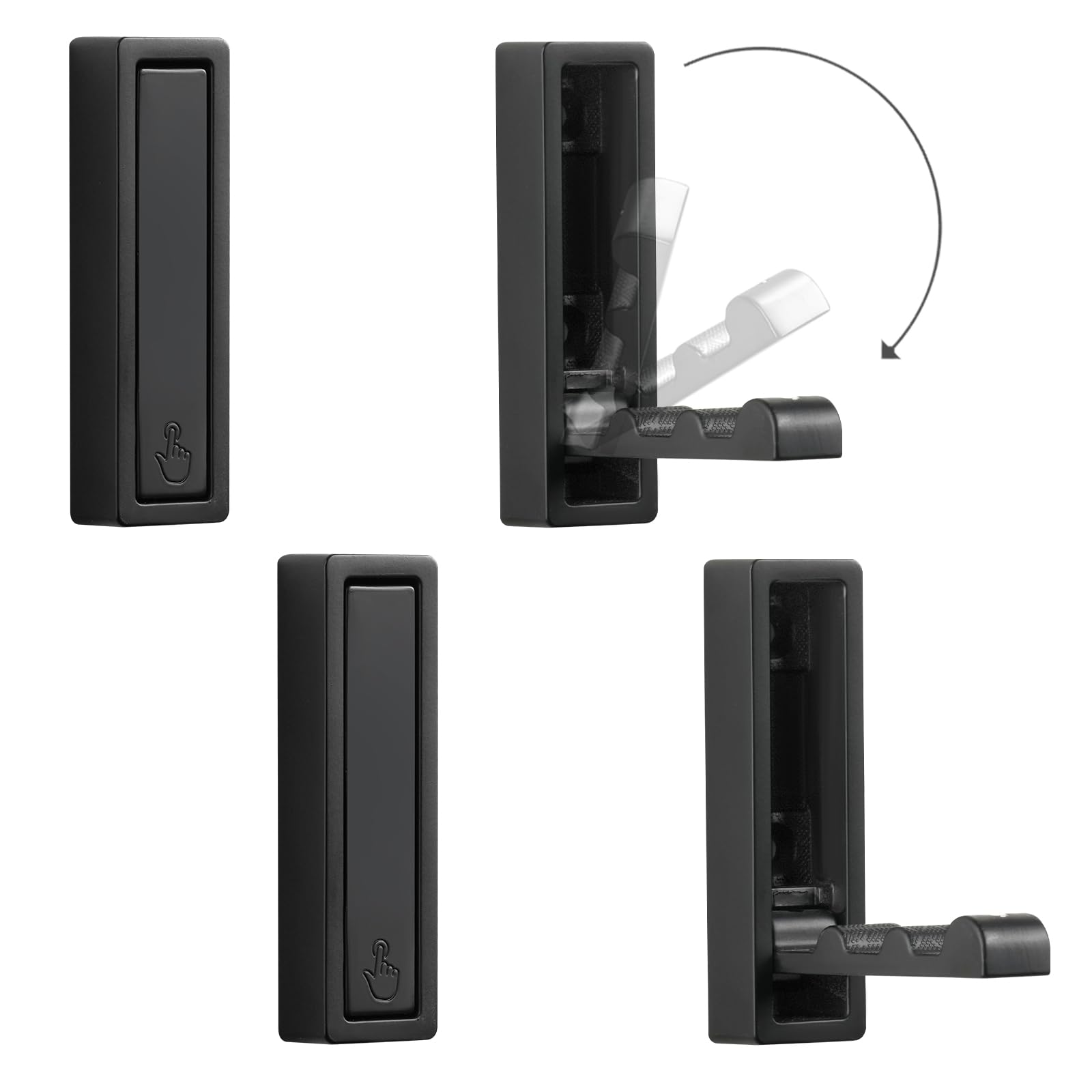 VOSEPO folding wall hook folded flat saves wall space when not in use