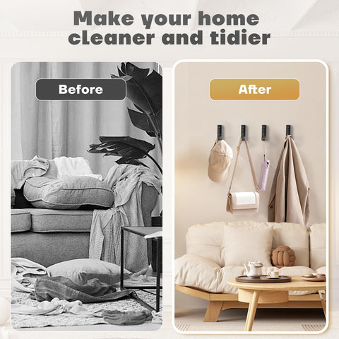 VOSEPO protrusions prevent items from slipping off the hook