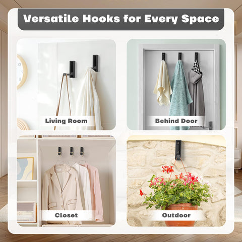 VOSEPO wall-mounted hook shown with screws and plugs for installation