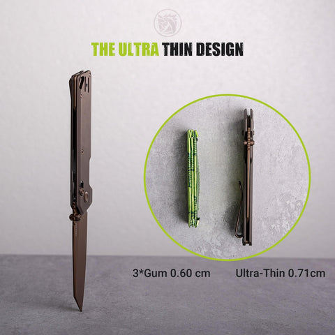 Vosteed Parallel rose-gold blade adds durable, stylish carry.