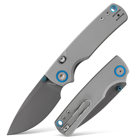 Vosteed Porcupine with gray blade front view for everyday carry convenience.